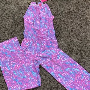 NWT Lilly Pulitzer Bowen Halter Jumpsuit Size M